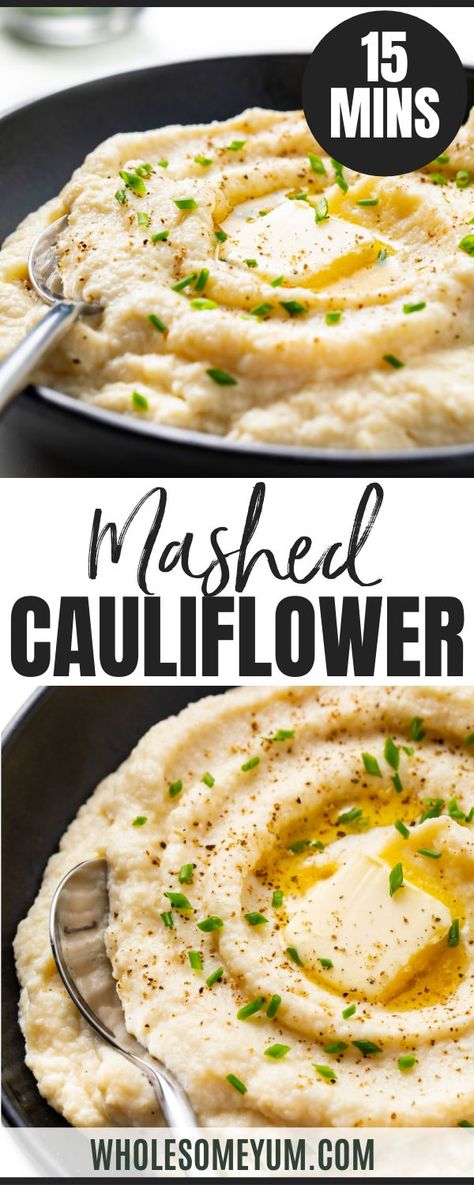 Keto Mashed Cauliflower, Mashed Cauliflower Recipe, Califlower Recipes, Cauliflower Recipe, Keto Side Dishes, Mashed Cauliflower, Keto Recipes Dinner, Low Carb Dinner Recipes, Cauliflower Recipes