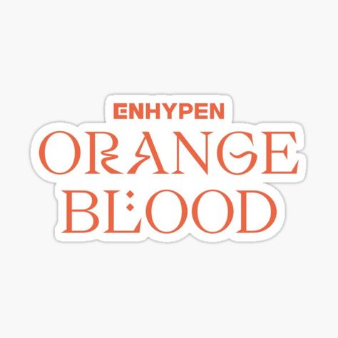 Enhypen Stickers Printable, Kpop Symbols, Enhypen Sticker, Enhypen Logo, Enhypen Stickers, Kpop Cartoon, Orange Stickers, Enhypen Orange, Kpop Deco