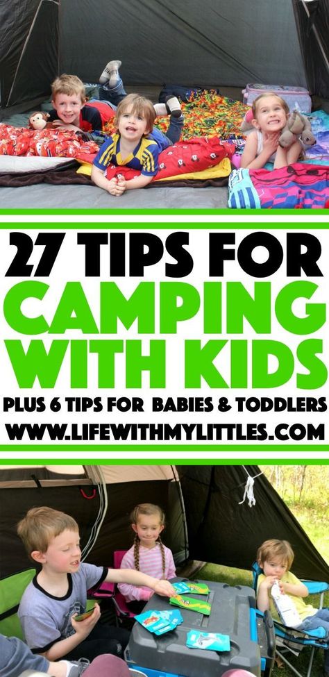 Camping Outfits For Kids, Tent Lights Camping, Tenting With Kids, Camping With Toddlers Checklist, Family Tent Camping Glamping, Toddler Camping Outfit, Camping With Toddlers Activities, Camping Tips With Kids, Camping Hacks With Toddlers