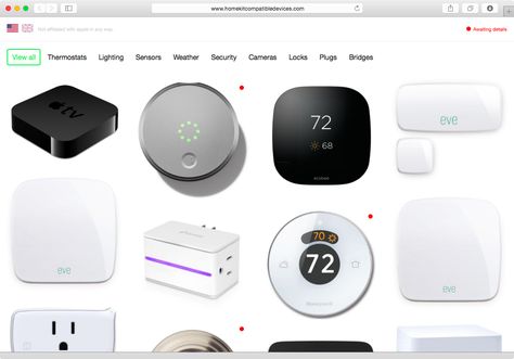 List of all HomeKit compatible devices ... Apple Homekit Smart Home, Phillips Hue, Smart Home Products, Iphone Gadgets, Tech Ideas, Macho Alfa, Smart House, Apple Home, Smart Bulbs