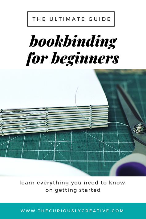 Thinking about starting bookbinding as a new hobby? In our guide, find out all you need to get started with bookbinding for beginners! Amigurumi Patterns, How To Bind A Homemade Book, Basic Book Binding, Hand Binding Book, Binding Journals Diy, Beginner Book Binding, How To Bind Your Own Book, Bookbinding For Beginners, Book Binding Supplies