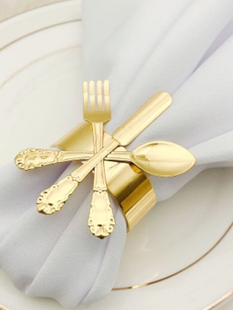 2022 Delicate Metal Napkin Rings is very popular among our customers across the globe. Currently, we provide a wide range of colors and sizes for you, so you can choose what you like according to your special requirements! Table Home Decor, Metal Napkin Rings, Elegant Hotel, Knife And Fork, Tabletop Accessories, Daily Necessities, Forks And Spoons, Hotel Style, Food Service Equipment