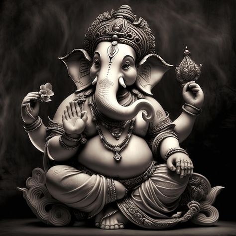 Arte Ganesha, Elefante Hindu, Ganesh Tattoo, Bhagwan Ji, Ganesha Tattoo, Ganesh Art Paintings, Indian God, Buddha Art Painting, Krishna Wallpapers