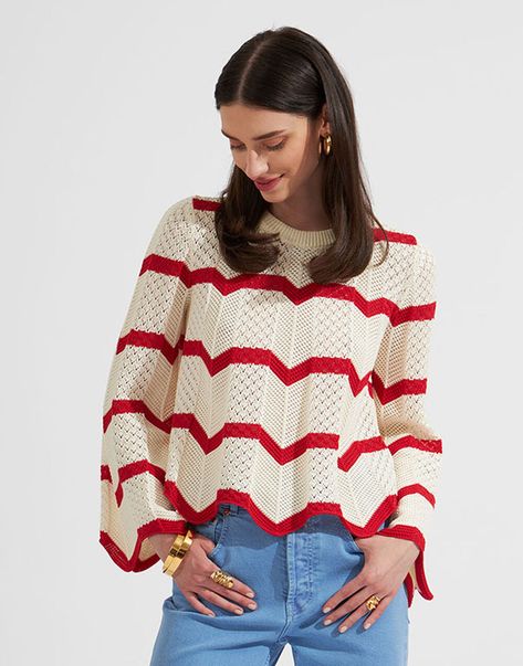 Stylish Clothes, Ponchos, Knitwear Trends, I Fall To Pieces, Chevron Sweater, Colored Cardigans, Sweater Trends, Mohair Cardigan, Knitting Kits