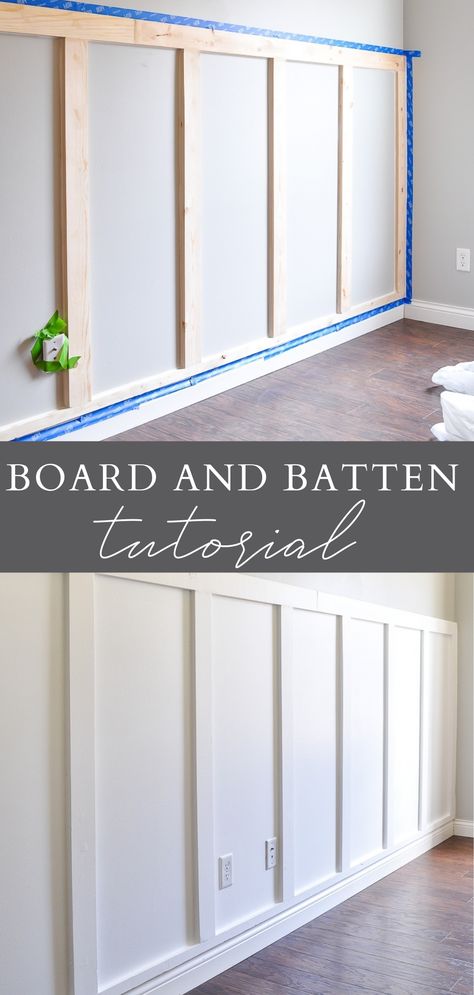 Koti Diy, Board And Batten Wall, Spring Porch, Diy And Home Improvement, Board And Batten, Home Upgrades, Decoration Inspiration, Updating House, Diy Home Improvement