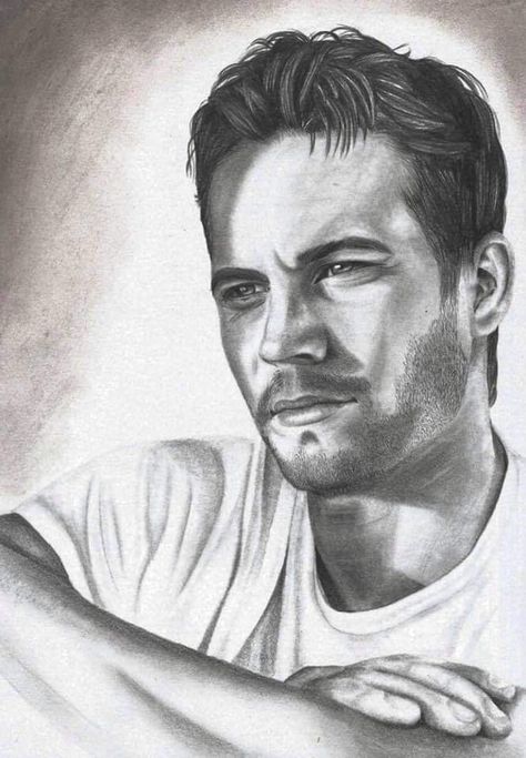 Paul Walker Drawing, Paul Walker Tattoo, Tattoo Shop Decor, Celebrity Art Drawings, Morris Chestnut, Michael Ealy, Fanart Drawing, Walker Art, Colored Pencil Artwork