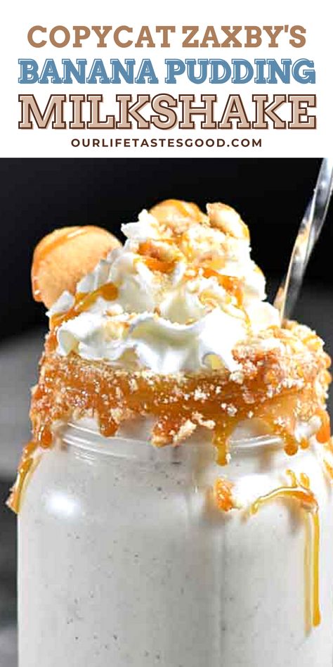 Essen, Blender Milkshake Recipe, Cereal Milkshake, Gourmet Milkshakes, Pudding Milkshake, Banana Pudding Milkshake, Recipe For Banana Pudding, Creamsicle Milkshake, Banana Milkshake Recipe