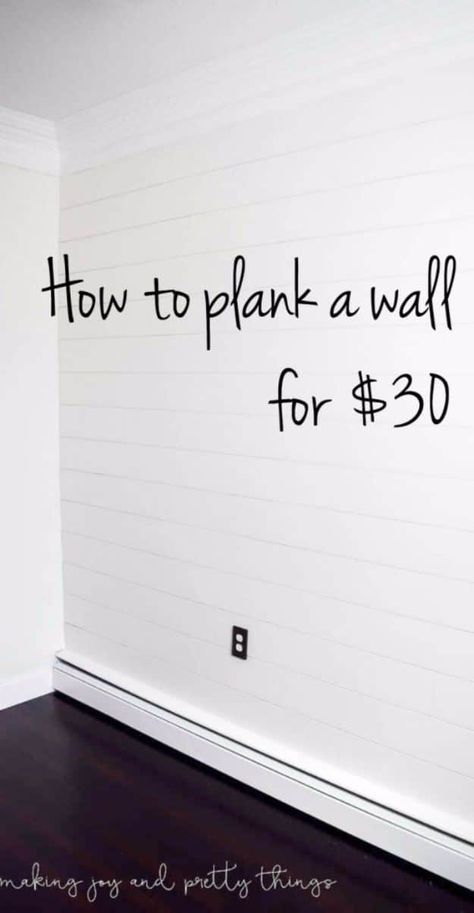 DIY Remodeling Hacks - Plank a Wall for $30 - Quick and Easy Home Repair Tips and Tricks - Cool Hacks for DIY Home Improvement Ideas - Cheap Ways To Fix Bathroom, Bedroom, Kitchen, Outdoor, Living Room and Lighting - Creative Renovation on A Budget - DIY Projects and Crafts by DIY JOY #remodeling #homeimprovement #diy #hacks Easy Cheap Home Improvements Diy, Cheap Home Improvements Diy, Cheap Easy Diy Home Improvements, Easy Diy Home Improvement Ideas, Diy Remodeling Ideas On A Budget, Cheap Diy Home Improvements, Diy Home Improvement Ideas, Cheap Renovations, Cool Hacks