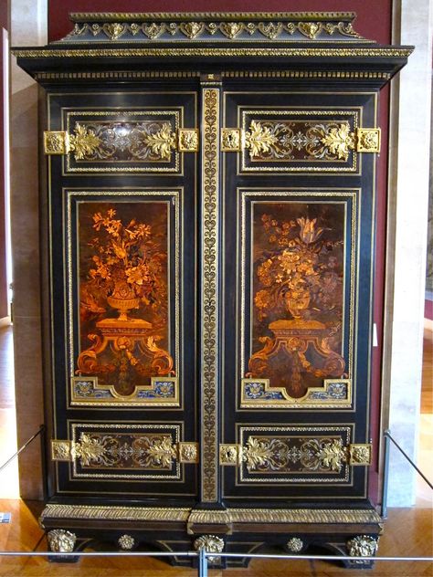 the incestuous world of design... Parquetry, Louis Xvi Furniture, Unique Furniture Pieces, Ornate Furniture, Fantastic Furniture, Painted Paneling, European Furniture, Louis Xiv, French Furniture