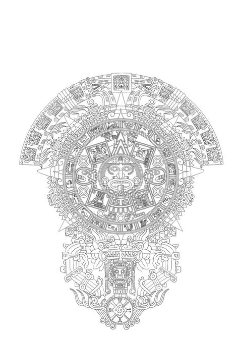 Aztec Warrior Design, Mayan Aztec Tattoo, Azteca Drawing, Aztec Warrior Tattoo Men, Aztec Art Tattoo, Ancient Mexican Art, Aztec Warrior Tattoo, Aztec Tattoos Sleeve, Azteca Tattoo
