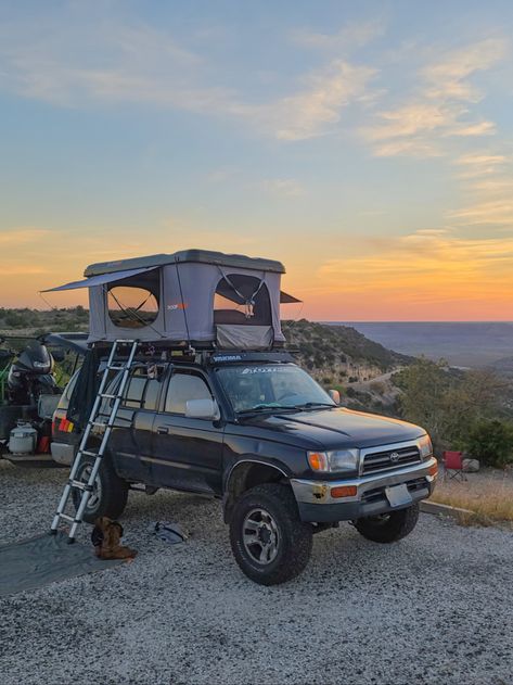 Nature, Tent On Top Of Truck, Rooftop Tent Camping Setup, Pop Up Roof Tent, Rooftop Tent Setup, Roof Top Tent Camping Setup, 4wd Camping Setup, Troopy Setup, Roof Tent Camping