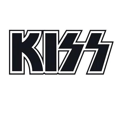 KISS -- text title logo for a rock band Banda Kiss, Kiss Artwork, Kiss Logo, Kiss Tattoos, Rock Band Logos, Rock Star Party, Sharpie Crafts, Band Stickers, Famous Logos