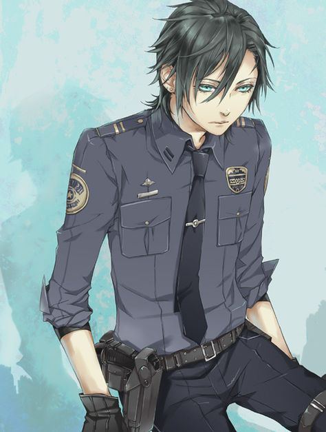 Tags: Anime, Himeichiko, Nitro+CHiRAL, Togainu no Chi, Handgun, Rolled Up Sleeves, Police Uniform Police Uniform Drawing, Anime Police Officer, Jennifer Flores, Anime Police, Sleeves Tattoos, Nitro Chiral, Anime Uniform, Police Uniform, Men Abs