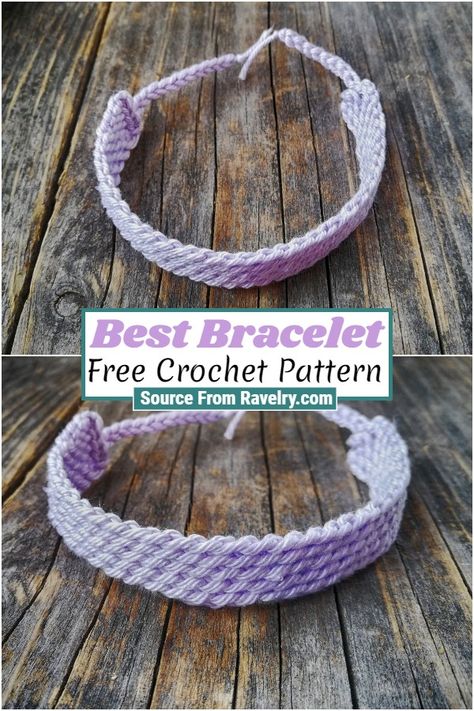 Free Crochet Best Bracelet Amigurumi Patterns, Crochet Mens Bracelet, Beginner Crochet Bracelet, Crochet Pattern Bracelet, Crochet Thread Bracelet, Crochet Friendship Bracelets Free Pattern, How To Crochet A Bracelet For Beginners, Crochet Flower Bracelet Free Pattern, Crochet Friendship Bracelet