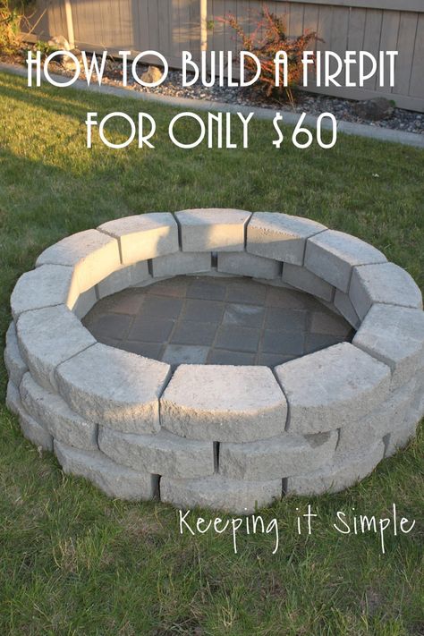 Fire Pit Backyard Diy, Diy Outdoor Fireplace, Outdoor Fire Pit Designs, Backyard Remodel, Fire Pit Area, Diy Outdoor Decor, Fire Pit Designs, Backyard Inspiration, Diy Fire Pit