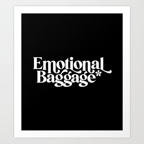 Emotional Baggage, Matching Paint Colors, Paint Matching, Graffiti Lettering, Fun Diy Crafts, Society6 Art, Fun Diys, Printing Process, Artwork Prints