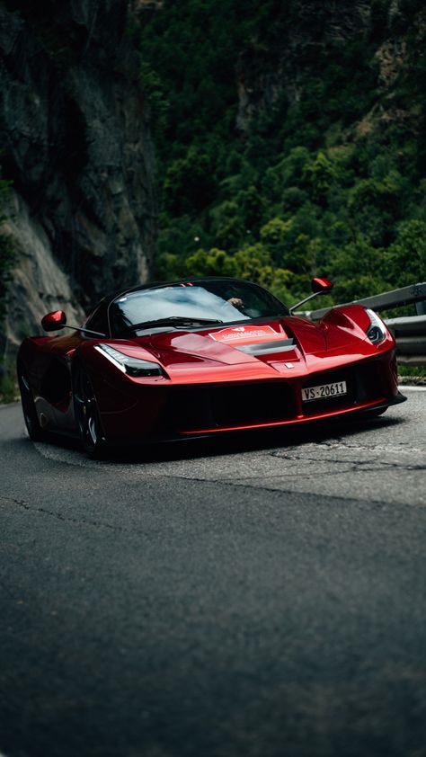 Ferrari LaFerrari Aperta, red, sports car, 720x1280 wallpaper