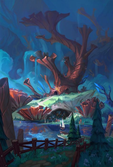 Coral Landscape, Coral House, Underwater House, Underwater City, Landscape Concept, Fantasy Forest, Alien Worlds, Fantasy City, Concept Artist