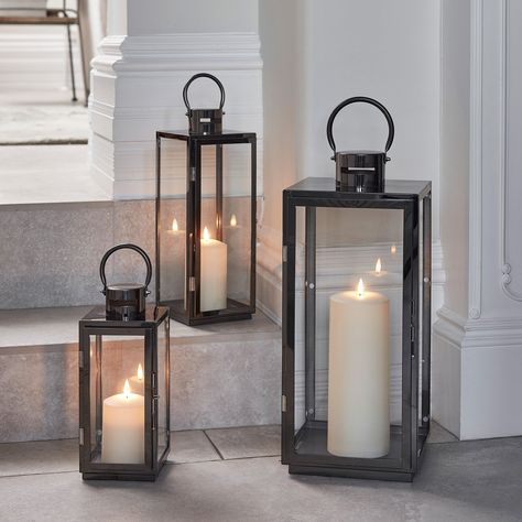 Outdoor Candle Lanterns, Floor Lanterns, Tall Lanterns, Floor Candle, White Lanterns, Outdoor Candles, Lantern Set, Candle Lantern, Selling Candles