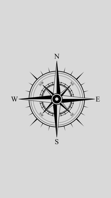 Compass Tattoo Drawing, Compas Tattoo, Circle Tattoo Design, Compass Wallpaper, Compass Tattoo Men, Icon Tattoo, Compass Drawing, Savage Wallpapers, Poseidon Tattoo