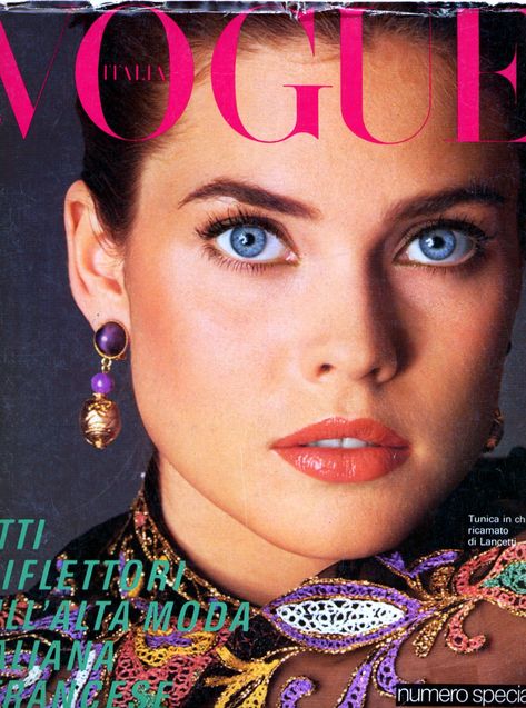 Carol Alt by Renato Grignaschi Vogue Italia March 1981 Kelly Emberg, Cara Taylor, Carol Alt, Kirsty Hume, Lindsay Ellingson, Catherine Mcneil, Vogue Magazine Covers, Kathy Ireland, Denim Day