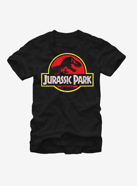 Jurassic Park T-Rex Logo T-Shirt Jurassic Park Raptor, Jurassic Park T Shirt, Jurassic Park T Rex, Jurassic Park Logo, Geek Shirts, Chicken Shirts, Diy Vinyl, Jurassic Park World, Movie T Shirts