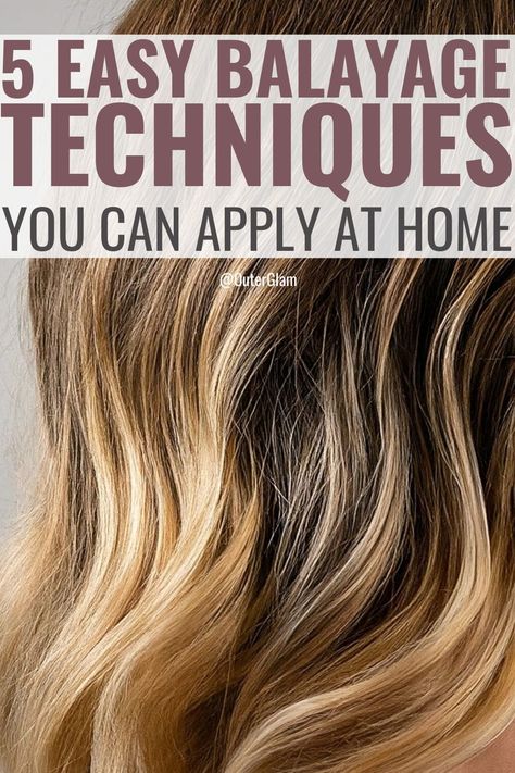 Whether you're looking to add dimension to your locks or achieve that sun-kissed glow, mastering balayage techniques at home is easier than you think. If you want to elevate your hair game with effortless highlights and lowlights, this article is for you. Discover five simple balayage techniques that will empower you to achieve professional-looking results from the comfort of your own home. Balayage, Home Bayalage Diy, Diy Highlights For Brunettes, Lighting Hair At Home, 2024 Balayage Hair, How To Dye Balayage Hair At Home, Diy Balayage Hair At Home, Easy Highlights For Brown Hair, Diy Natural Highlights