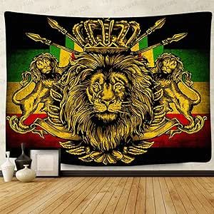 Hippy Art, Tela, Lion Tapestry, Lion Crown, Fantasy Decor, Room Bedroom Decor, Appliance Covers, Screen Printing Designs, Birthday Backdrop