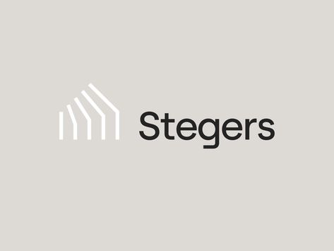 Stegers Logo Branding by Lisa Jacobs Carpentry Logo, Smart Home Logo, Roofing Logo, Luxe Logo, Inmobiliaria Ideas, Construction Branding, Property Logo, Architect Logo, Building Logo