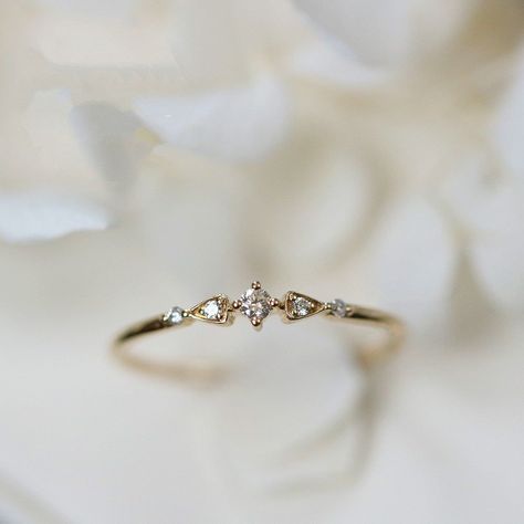 Dainty 14k Gold Plated S925 Sterling Silver Diamond Banquet Stackable Ring Vintage Rings Engagement Simple, Dainty Pinky Ring, Dainty Engagement Rings Vintage, Small Simple Wedding Rings Engagement, Engagement Rings Minimal, Women’s Rings, Dainty Vintage Engagement Rings, Simplistic Wedding Rings, Daily Wear Gold Rings For Women
