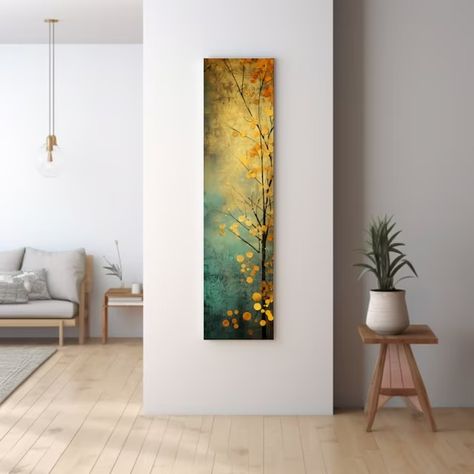 EternalArtDesignsCo - Etsy Canada Long Narrow Wall Art, Narrow Wall Art, Lotus Wall Art, Wall Art Vertical, Long Painting, Japandi Wall Art, Buddha Wall Art, Horizontal Wall Art, Vertical Wall Art