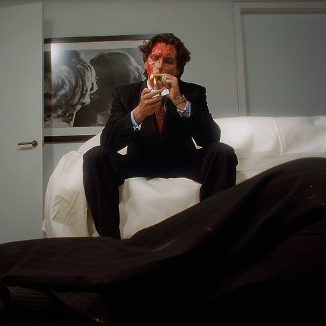 American Psycho | Patrick Bateman James Macavoy, Patrick Bateman, American Pyscho, Color Pallette, Edward Norton, Halloween Men, I Love Cinema, Movie Shots, Jackie Chan