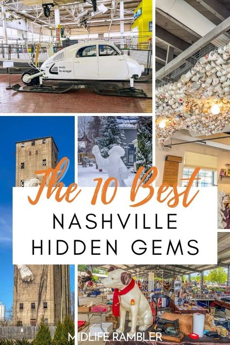 Planning a Nashville Vacation and looking for things to do? Here's a list of 10 Nashville Hidden Gems that only locals know about. Day Trip To Nashville Tn, Guide To Nashville, Things To Do In Nashville Tennessee During The Day, Nashville For A Day, Top 10 Things To Do In Nashville, Best Things To Do In Nashville Tennessee, Fun Things In Nashville Tn, Things To Do Outside Of Nashville, Cheap Things To Do In Nashville