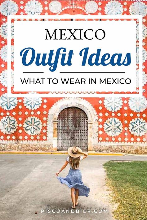 Mexican Dress Outfit, What To Wear To Mexico, Dresses For Mexico, Outfit Ideas For Mexico, Monterey Mexico, Mexico Clothes, What To Wear In Mexico, Mexico Outfit Ideas, Mexico Beach Outfits