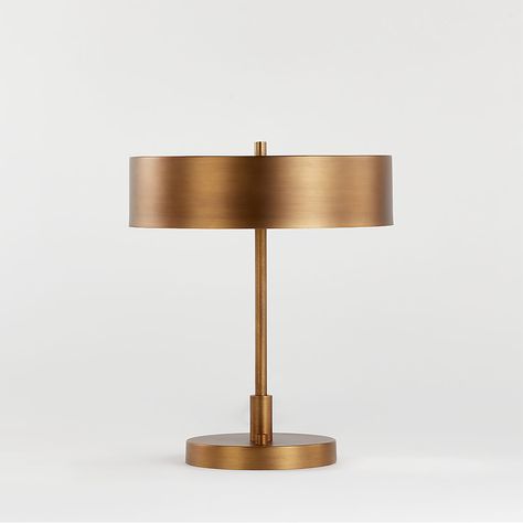 New Lighting | Crate and Barrel Lamp With Usb Port, Natural Wood Table, Steel Lamp, Brass Table Lamp, Table Lamp Wood, Brass Table, Prairie Style, Brass Table Lamps, Table Lamp Sets