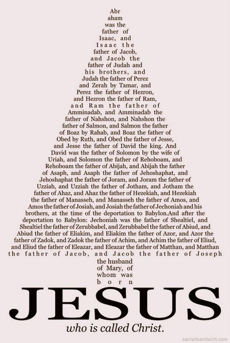 Jesus Family Tree, Genealogy Of Jesus, Ayat Alkitab, Christmas Jesus, Lord And Savior, Christmas Images, Family Tree, Word Of God, Genealogy