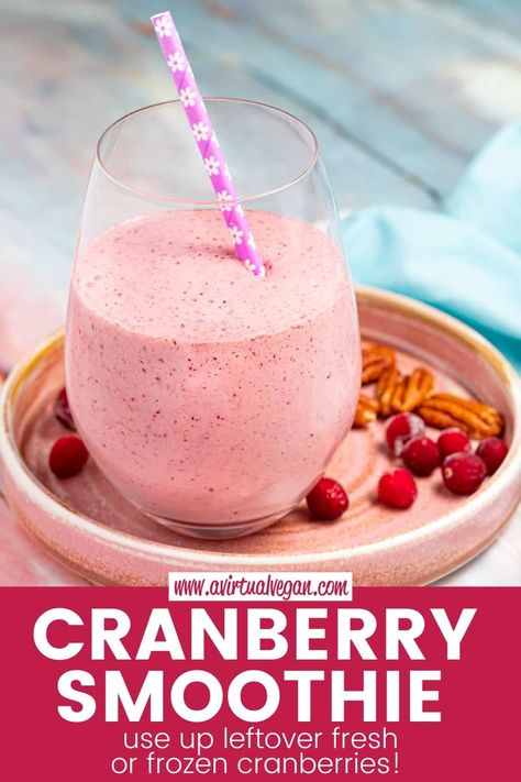 Cranberry Smoothie Recipes, Christmas Beverages, Kid Drinks Recipes, Protein Drink Recipes, Cranberry Smoothie, Vegan Drinks Recipes, Vegan Smoothie Recipes, Kiwi Smoothie, Smoothie Drink Recipes