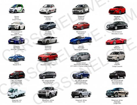 Car Body Types - Cars One Love Sports Car Names, Car Names, Car Types, Payroll Template, Sports Cars Bugatti, Audi Sports Car, Poppies Flower, Car Body Parts, Sports Cars Lamborghini