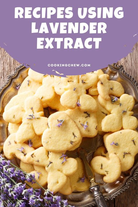 These best recipes using lavender extract include sweet treats, refreshing beverages, and delightful options to satisfy your lavender cravings. How To Make Lavender Extract, Recipes With Lavender Extract, Lavender Biscuits Recipe, Lavender Extract Recipes Baking, Lavender Extract Recipes, Recipes Using Lavender, Lavender Brunch, Lavendar Recipe, Lavender Dessert Recipes