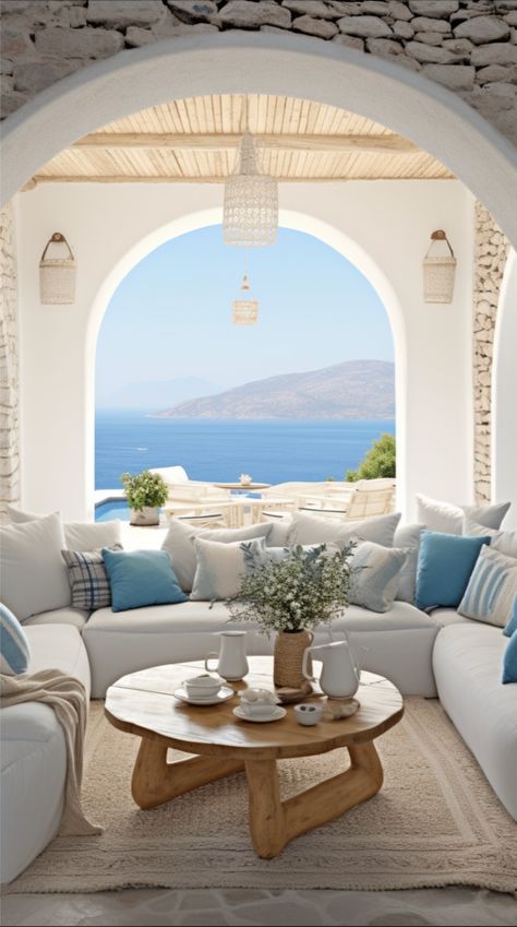 With less than 30 days left in Summer, we've dreamed up this beautiful Greek Villa.

Comment 🇬🇷 if you'd stay here!

#ari #amyrebekahinteriors #summer #greece #summervibes #summerhouse #greekhouse #greeksummer #summeringreece #summerinspiration #ai #aipicture #interiordesign #dreamhouse #vacation #summertime #blue #whiteinteriors #wood #pooltime #ocean