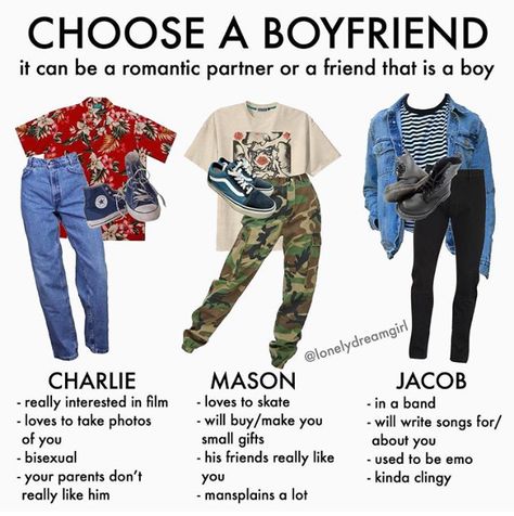 Skater Girl Outfits, Pick A Boyfriend Aesthetic, Choose A Boyfriend, Friend Aesthetic, Outfits College, Starter Packs, Mood Clothes, Niche Memes, Trip Essentials