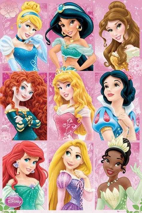 Free printable for a Disney Princess Party Dunia Disney, Disney Princess Cupcakes, Seni Resin, Princess Cupcake Toppers, Tema Disney, Disney Princess Birthday Party, Image Princesse Disney, All Disney Princesses, New Disney Princesses