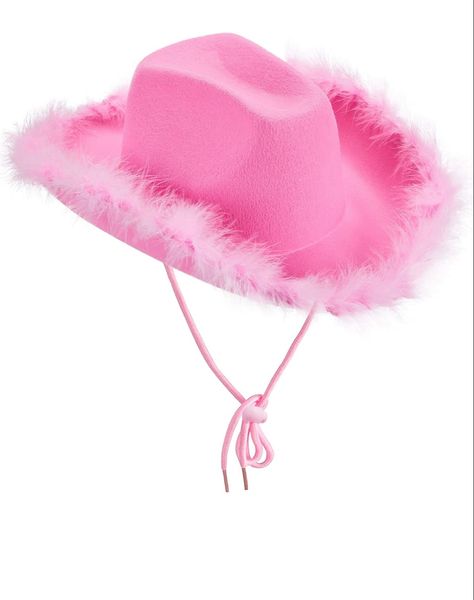 Pink cowboy hat Rave Hats, Cowboy Accessories, Pink Bachelorette Party, Pink Cowboy Hat, Felt Cowboy Hats, Chapeau Cowboy, Pink Cowgirl, Western Cowboy Hats, Halloween Costume Accessories