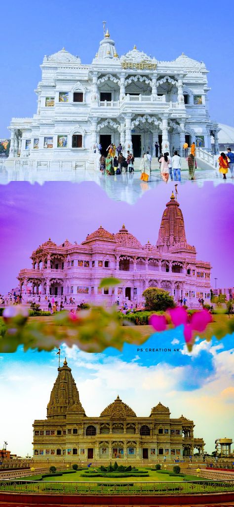 Vrindavan Wallpaper Hd, Iskcon Vrindavan Wallpaper, Pram Mandir Vrindavan, Bankebihari Vrindavan New Images, Mero Vrindavan Gate, Isckon Snap, Vrindavan Aesthetic Wallpaper, Prem Mandir Vrindavan Aesthetic, Prem Mandir Vrindavan Video