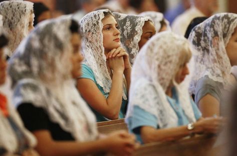 Why Young Christians Get “Weird” - The Catholic Thing Catholic Veiling Outfits, Mass Outfits Catholic, Catholic Church Outfit For Women, Catholic Mom Aesthetic, Catholic Women Fashion, Catholic Outfits Church, Catholic Mass Outfit, Catholic Aesthetic Outfits, Mass Outfit Church