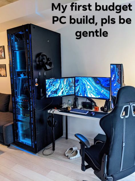 PCMR be like Custom Computers, Gaming Computer Room, Teknologi Futuristik, Bilik Idaman, Game Setup, Computer Gaming Room, Computer Desk Setup, Custom Computer, Pc Gaming Setup