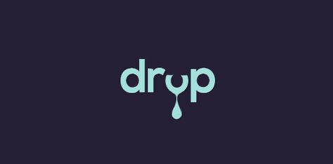 drop - concept typo logo by playground011.deviantart.com on @DeviantArt Logo Concept Ideas, Drop Logo Design, Drip Logo, Wordmark Logo Design, Typographie Logo, Water Drop Logo, Clever Logo Design, Typographic Logo Design, Logo Desing