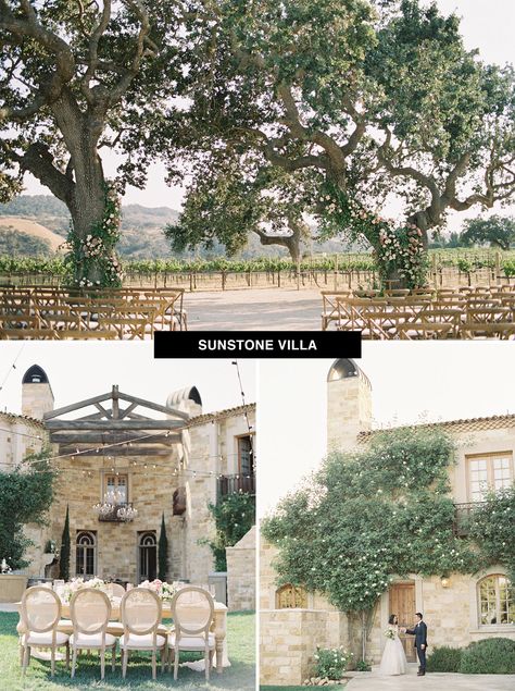 Sunstone Villa wedding venue in California a place to get married in the US with the feel of Italy Vintage Tuscan Wedding, Los Angeles, Pretty Places To Get Married, Italian Inspired Wedding Venues California, Top Wedding Venues In The Us, Wedding Venues Usa, Sunstone Villa, Italian Inspired Wedding, Italian Wedding Venues