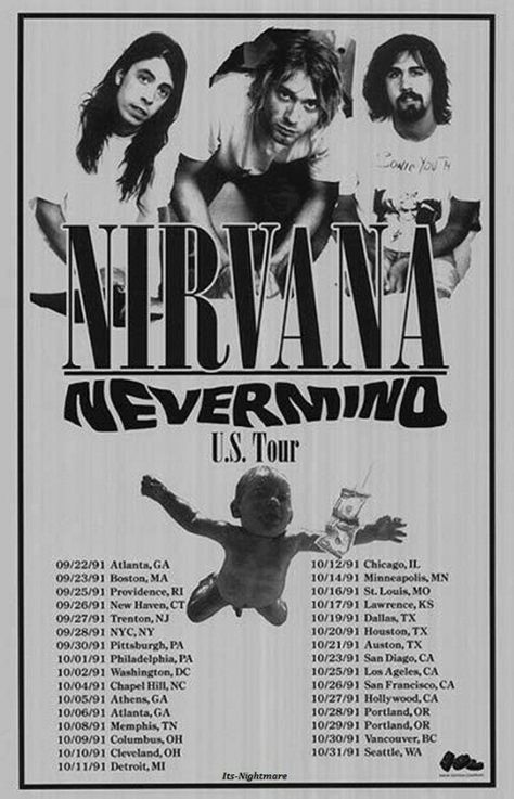 #Nirvana Curco Vein, Nirvana Poster, Nirvana Nevermind, Grunge Posters, Rock Band Posters, 11x17 Poster, Boys Don't Cry, Music Poster Design, Band Wallpapers