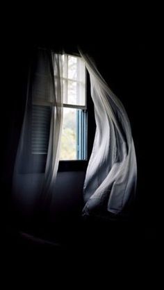 Curtains Blowing In The Wind, Curtains Blowing, Curtain Art, Window Illustration, Blowing In The Wind, Linen Curtain, Broken Window, English Cottage Garden, Interior Photography